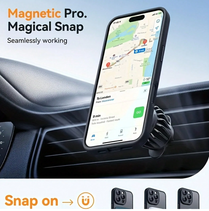 Luxury Magnetic Wireless Charging Phone Case.